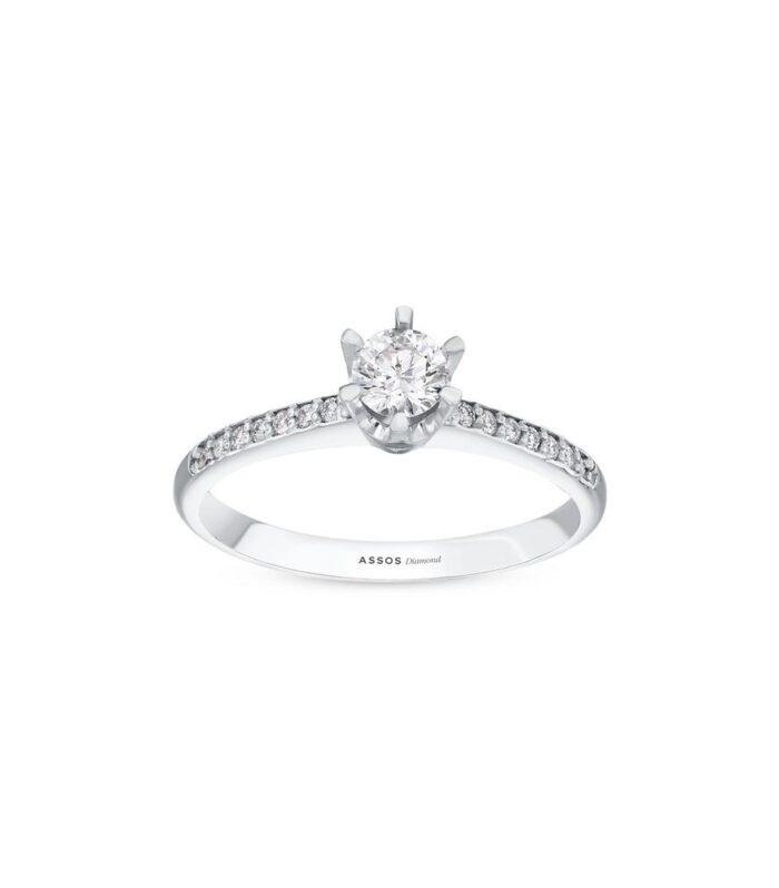 0.18 Karat Pırlanta Tektaş Yüzük