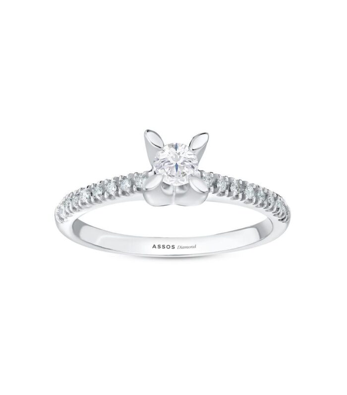 0.18 Karat Pırlanta Tektaş Yüzük