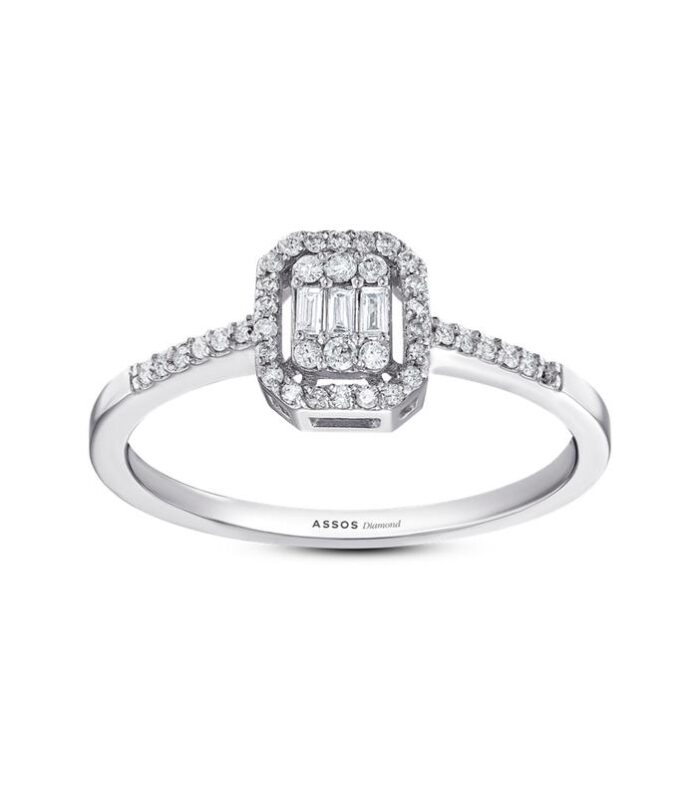 0.20 Karat Baget Pırlanta Yüzük