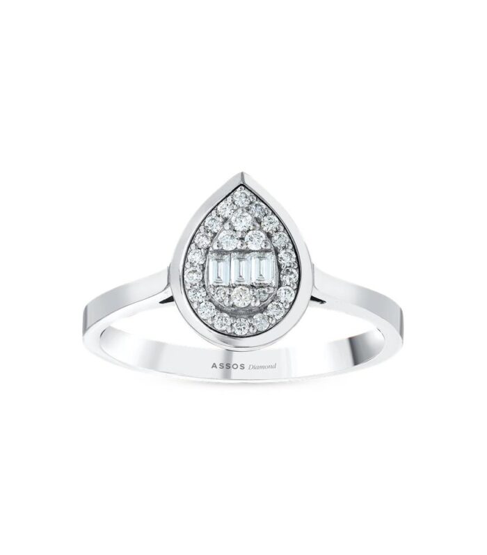 0.20 Karat Baget Taşlı Pırlanta Yüzük