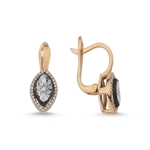 0.20 Karat Elmas Fantezi Küpe