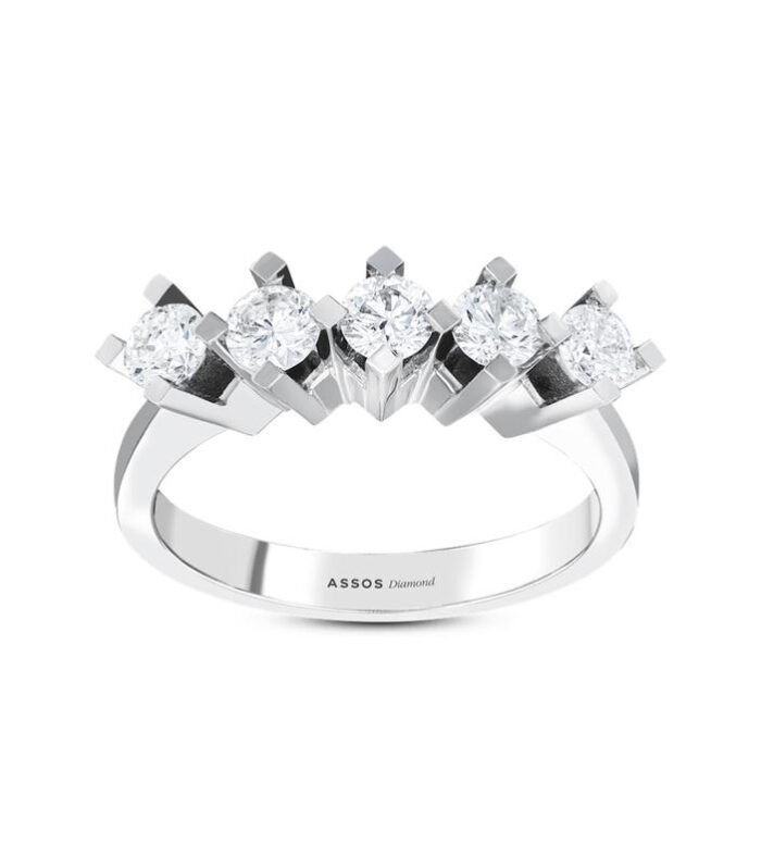 0.20 Karat Pırlanta Beştaş Yüzük