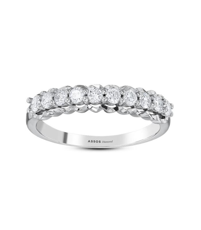 0.20 Karat Pırlanta Yarım Tur Yüzük