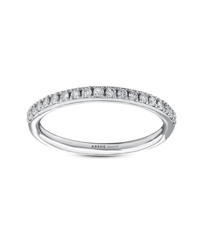 0.21 Karat Pırlanta Yarım Tur Yüzük