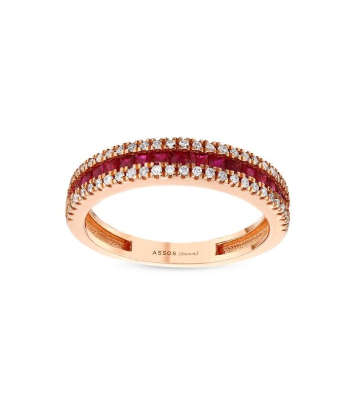 0.21 Karat Pırlanta Yarımtur Yüzük