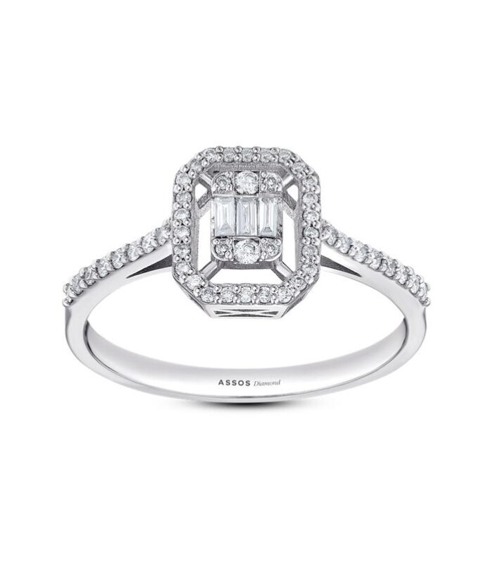 0.22 Karat Baget Pırlanta Yüzük