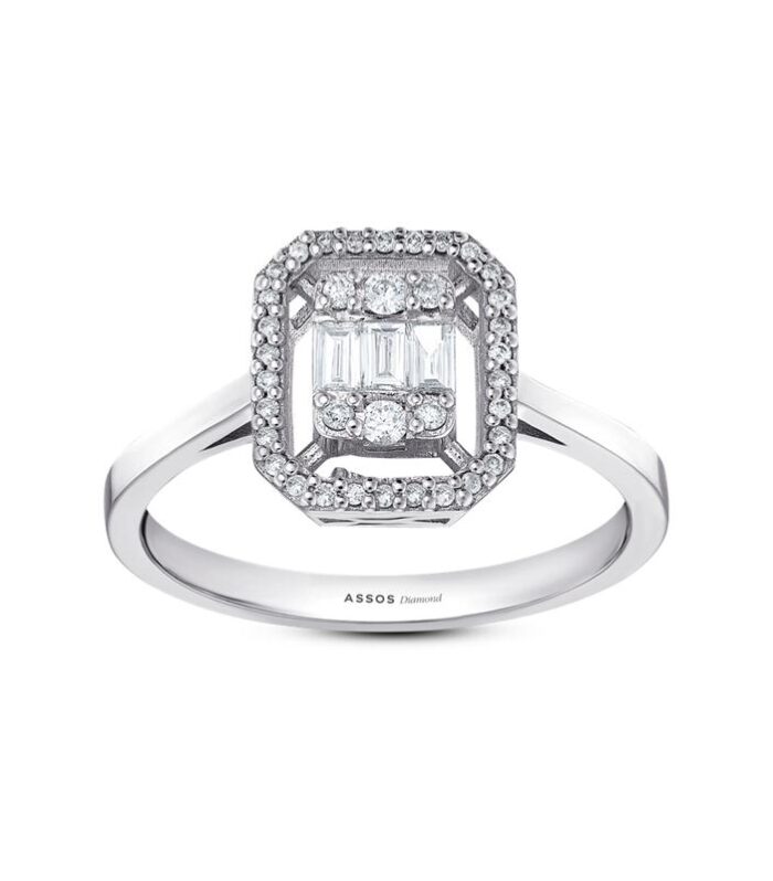 0.22 Karat Baget Pırlanta Yüzük