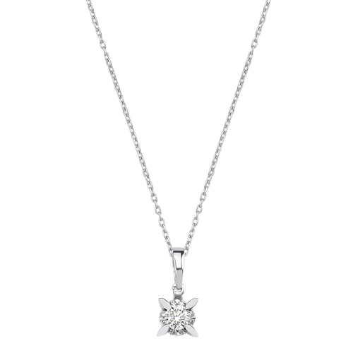 0.22 Karat Pırlanta Tektaş Kolye