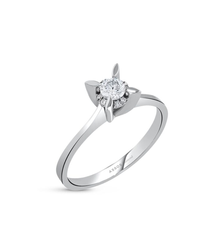 0.22 Karat Pırlanta Tektaş Yüzük