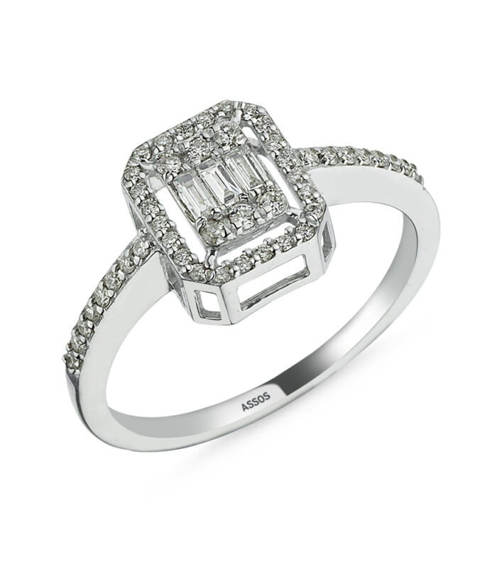 0.23 Karat Baget Pırlanta Yüzük