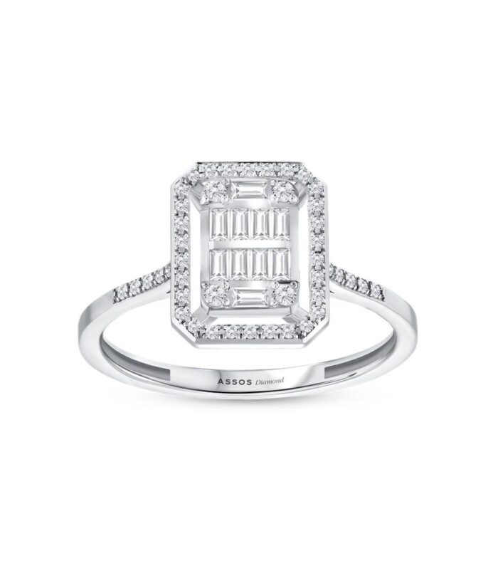 0.23 Karat Baget Pırlanta Yüzük