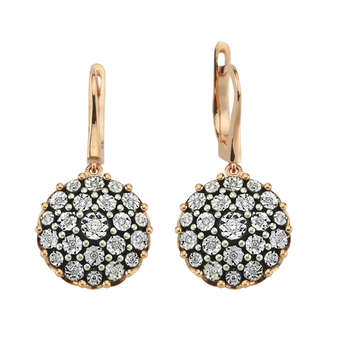 0.23 Karat Elmas Fantezi Küpe