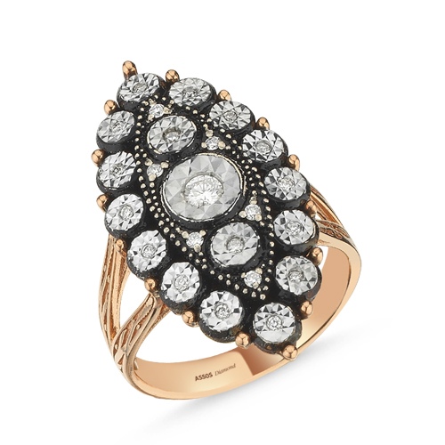 0.23 Karat Elmas Fantezi Yüzük