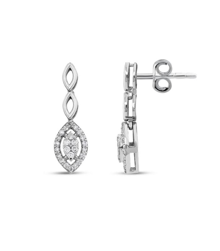 0.23 Karat Pırlanta Fantezi Küpe