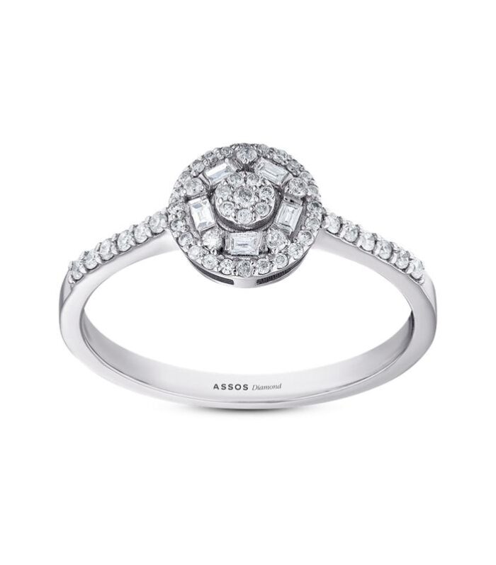 0.24 Karat Baget Taşlı Pırlanta Yüzük