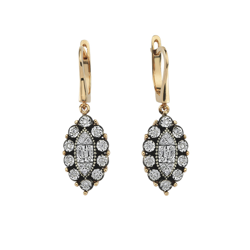 0.24 Karat Elmas Fantezi Küpe