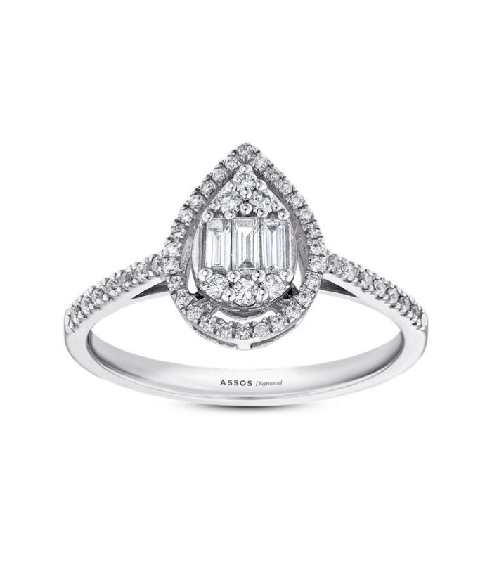 0.25 Karat Baget Pırlanta Yüzük