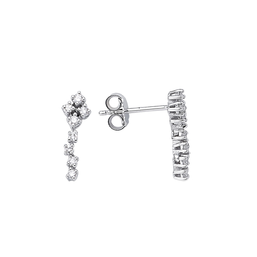 0.25 Karat Pırlanta Fantezi Küpe