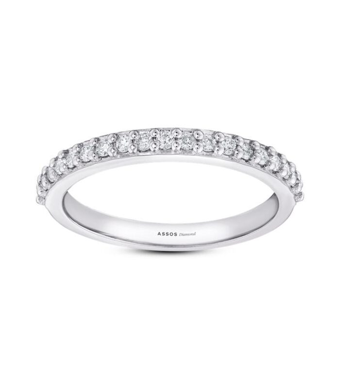 0.25 Karat Pırlanta Yarım Tur Yüzük