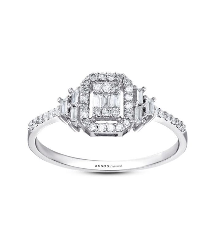 0.26 Karat Baget Pırlanta Yüzük