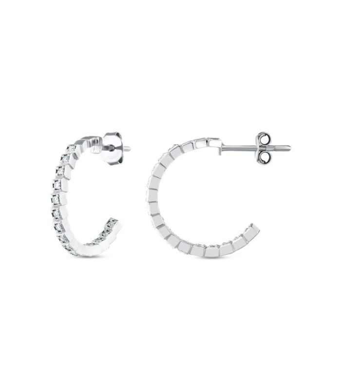 0.26 Karat Pırlanta Halka Küpe