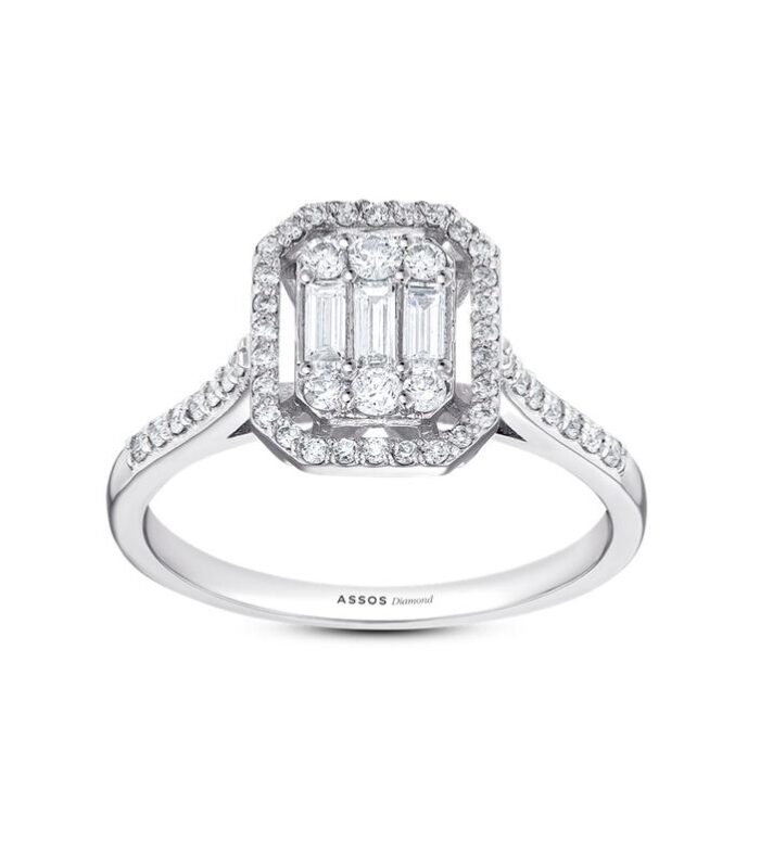 0.27 Karat Baget Pırlanta Yüzük