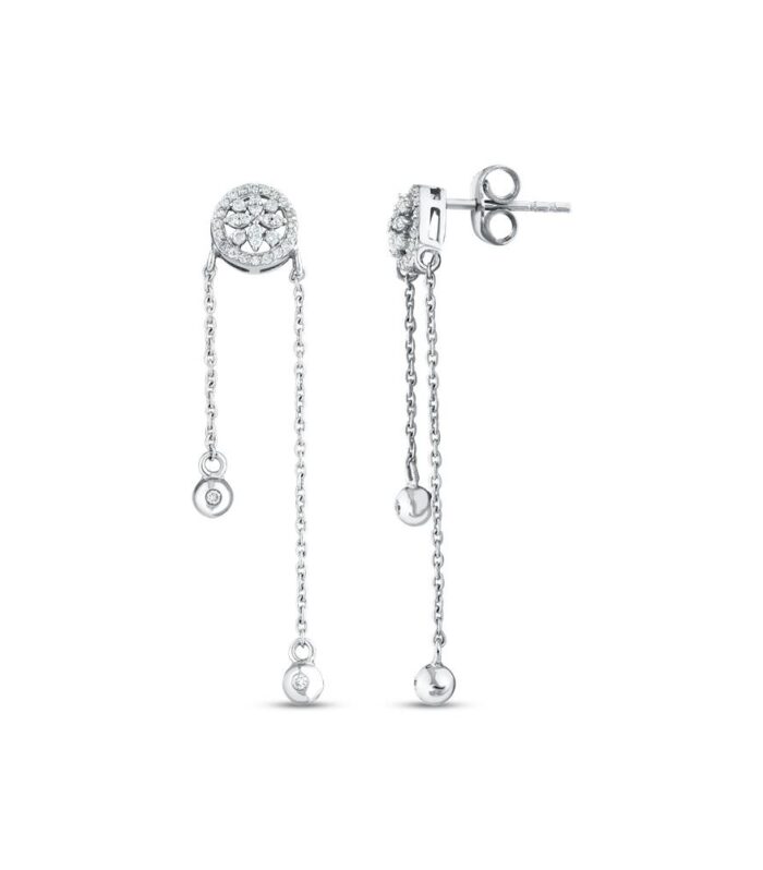 0.27 Karat Pırlanta Fantezi Küpe