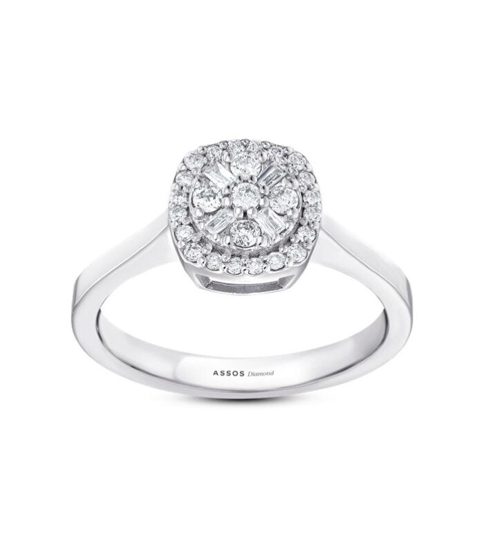 0.28 Karat Baget Taşlı Pırlanta Yüzük