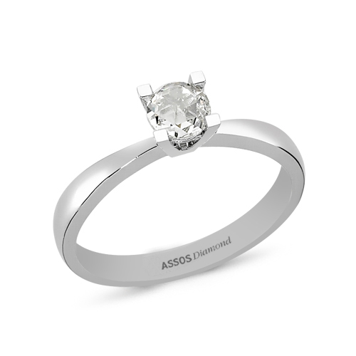 0.28 Karat Elmas Tektaş Yüzük