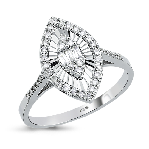 0.29 Karat Baget Pırlanta Yüzük