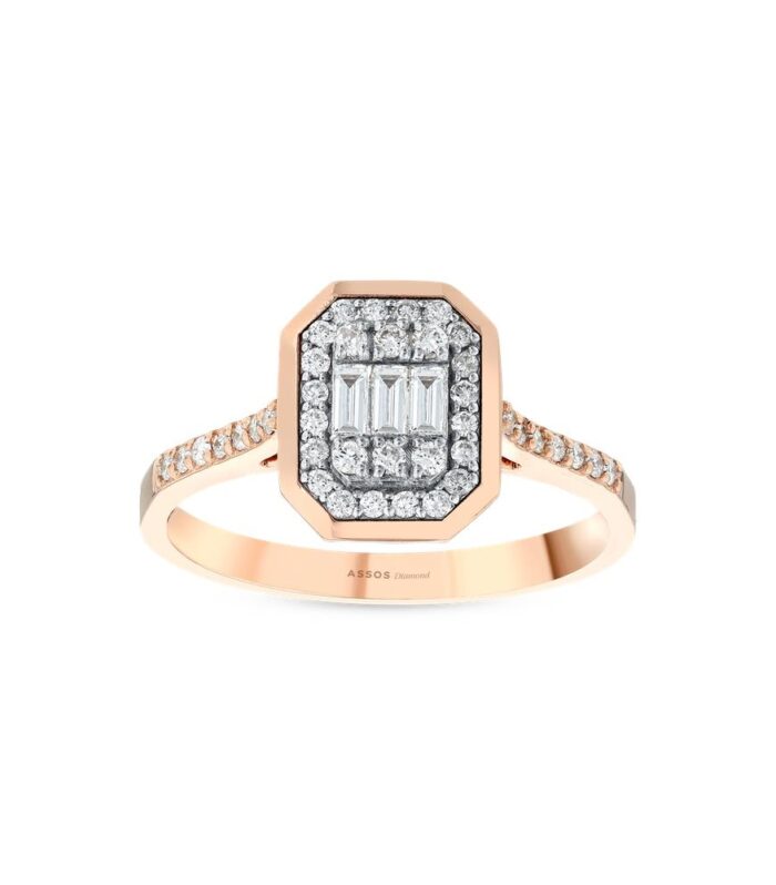 0.30 Karat Baget Pırlanta Yüzük