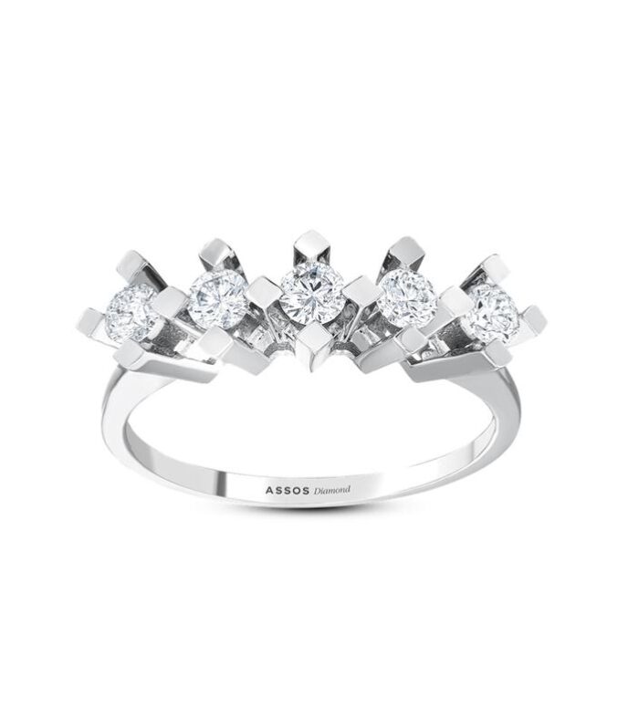 0.30 Karat Pırlanta Beştaş Yüzük