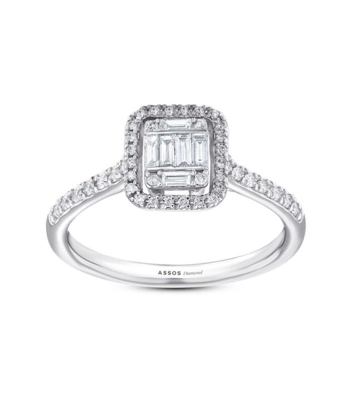 0.32 Karat Baget Pırlanta Yüzük