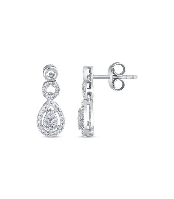 0.32 Karat Pırlanta Fantezi Küpe