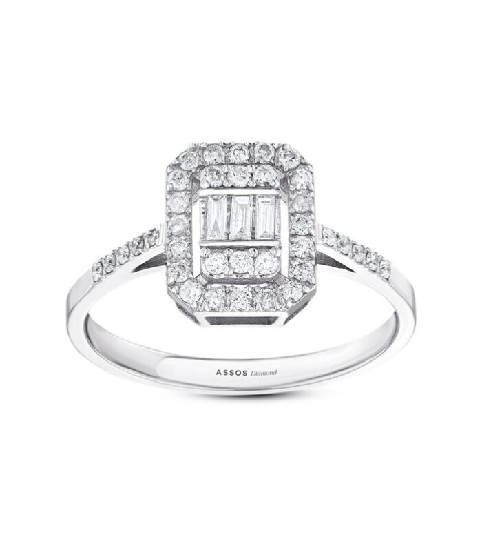 0.33 Karat Baget Pırlanta Yüzük