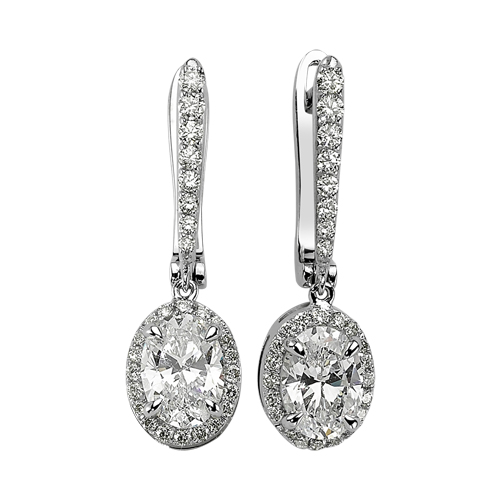 0.33 Karat Topaz Taşlı Pırlanta Fantezi Küpe