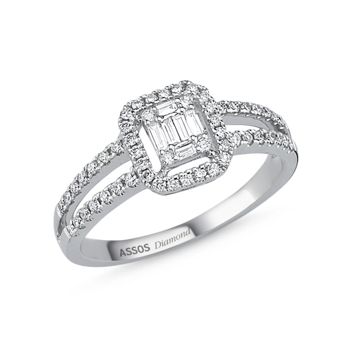 0.34 Karat Baget Pırlanta Yüzük