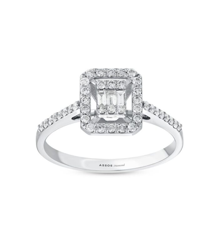 0.35 Karat Pırlanta Baget Yüzük