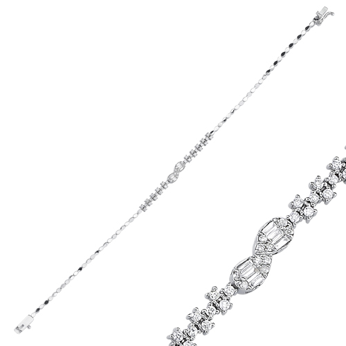 0.36 Karat Baget Pırlanta Bileklik