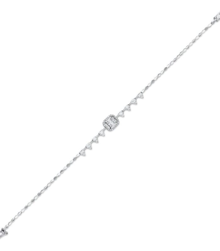 0.41 Karat Baget Taşlı Pırlanta Bileklik