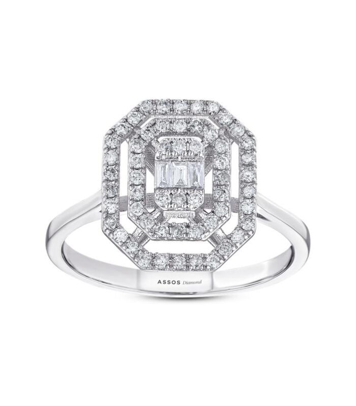 0.43 Karat Baget Pırlanta Yüzük