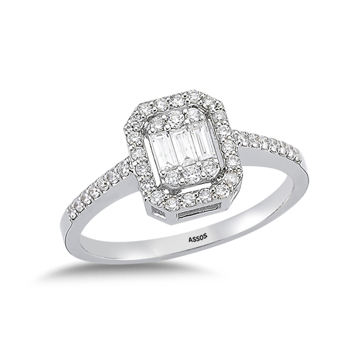 0.43 Karat Baget Pırlanta Yüzük