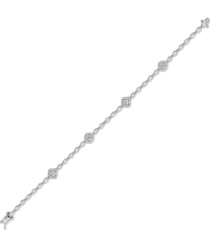 0.46 Karat Baget Taşlı Pırlanta Bileklik