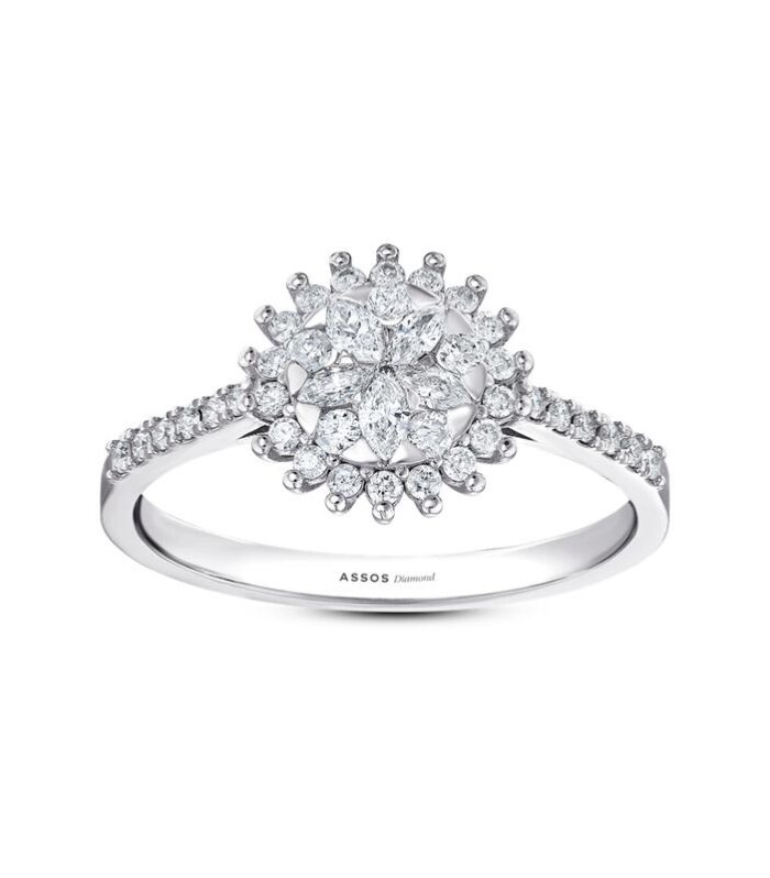 0.48 Karat Markiz Kesim Pırlanta Fantezi Yüzük