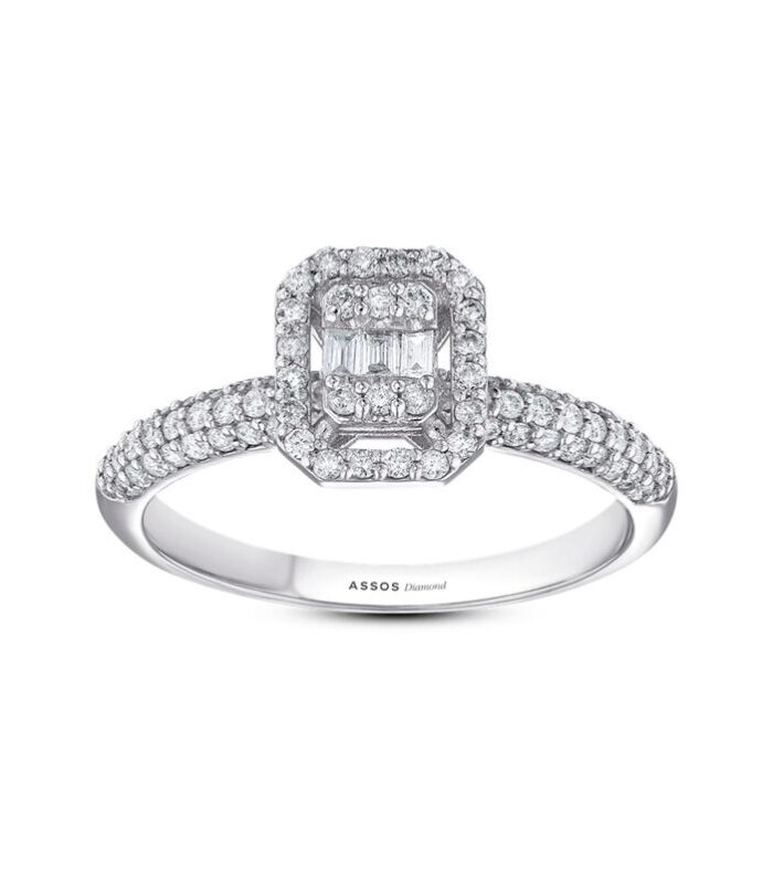 0.49 Karat Baget Pırlanta Yüzük