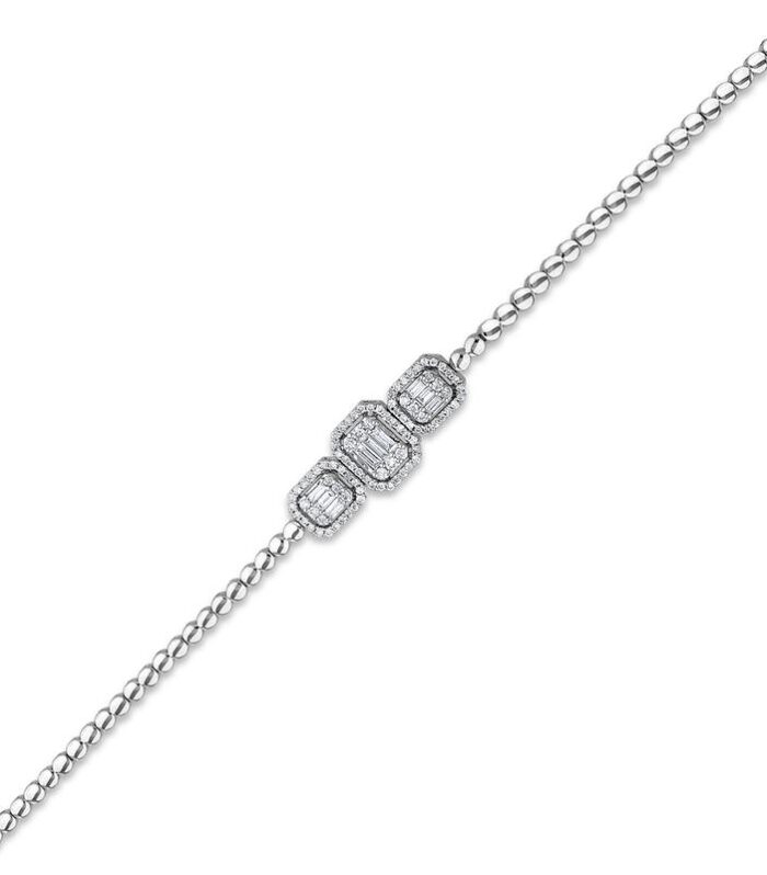 0.50 Karat Baget Pırlanta Bileklik