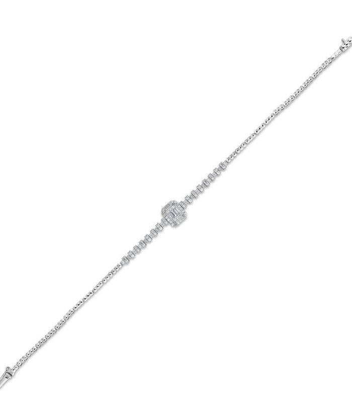 0.51 Karat Baget Taşlı Pırlanta Bileklik