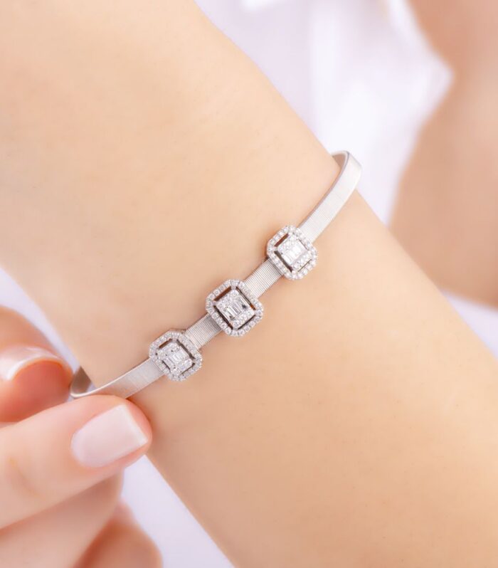 0.54 Karat Baget Pırlanta Bileklik