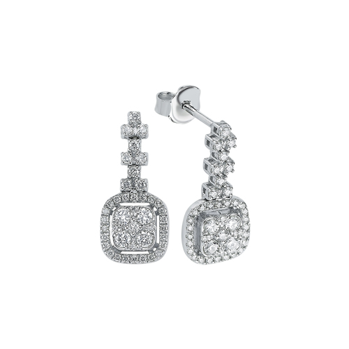 0.61 Karat Pırlanta Fantezi Küpe