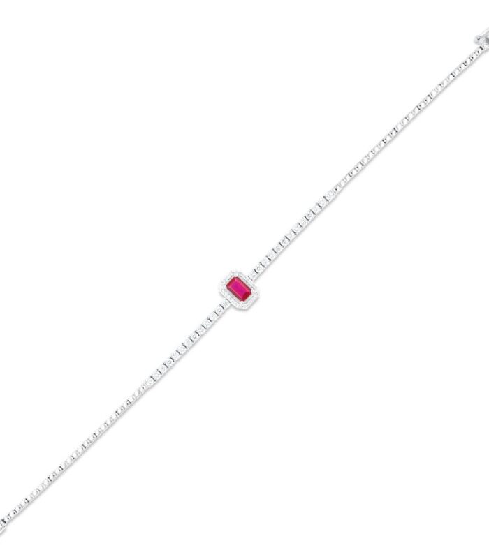 0.62 Karat Yakut Taşlı Pırlanta Bileklik